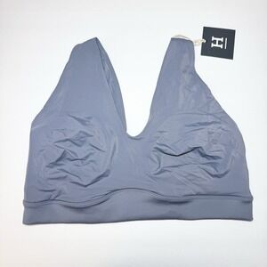 Harper Wilde Bliss Bralette Womens 2XL Steel Gray Wireless Bra Pullover Lounge